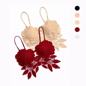سوتین برلت گیپوری گلدار فانتزی Bralette Bra